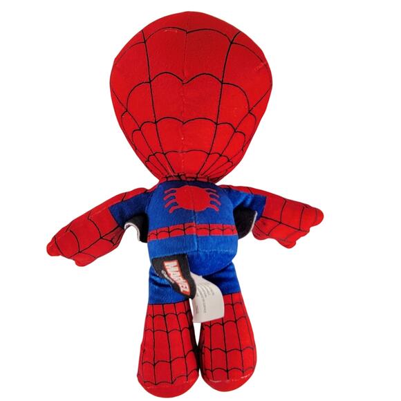 Marvel Spiderman Plush Doll 9" Red Blue Stuffed Toy Mattel 2021 Superhero - Picture 2 of 11